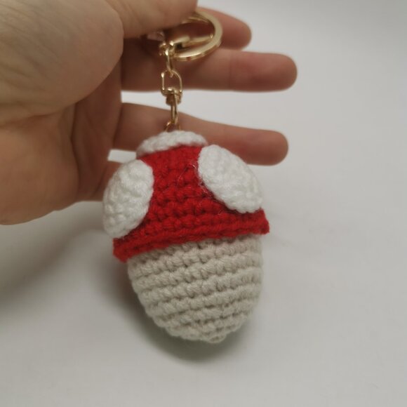 Cute Handmade Crochet Doll Keychain Pikachu Pendant DIY Knitting Gift - Picture 6 of 10